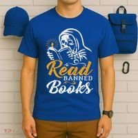 Vintage Censorship Book Reading Nerd I Read Banned Books Funny Gift T-Shirt thumb 6