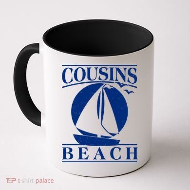 Vintage Cousin Beach Sail Boat Coffee Mug