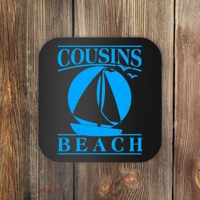Vintage Cousin Beach Sail Boat Coaster