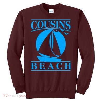 Vintage Cousin Beach Sail Boat Sweatshirt