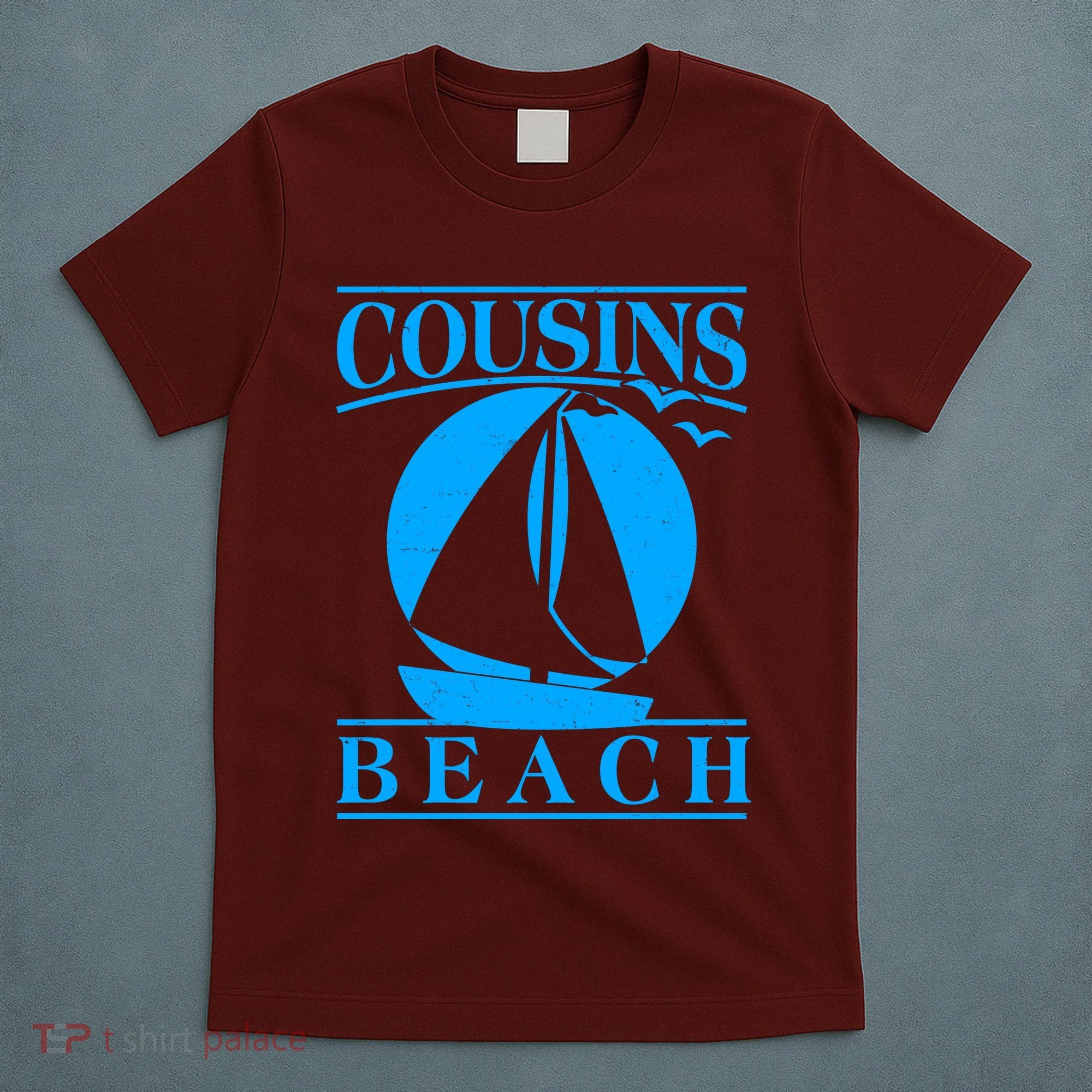 Vintage Cousin Beach Sail Boat T-Shirt