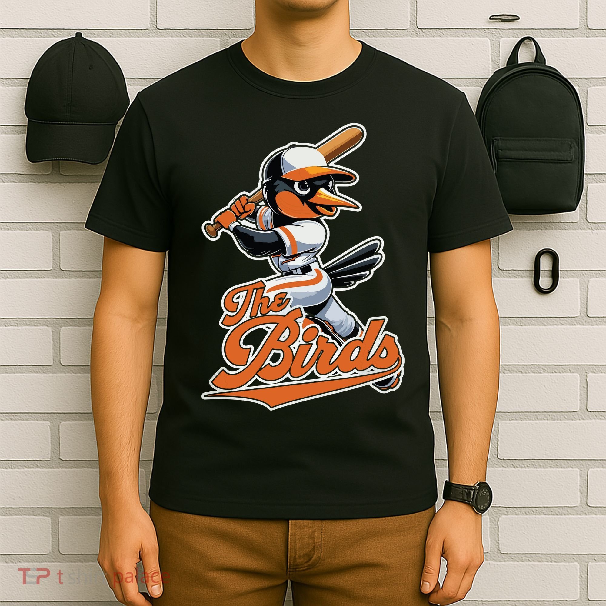 Vintage Cute Birds Classic Art Retro Baltimore Proud Name T-Shirt