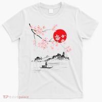 Vintage Cherry Blossom Sakura Japanese Art Sakura T-Shirt thumb 0