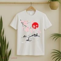 Vintage Cherry Blossom Sakura Japanese Art Sakura T-Shirt thumb 2