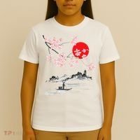 Vintage Cherry Blossom Sakura Japanese Art Sakura T-Shirt thumb 4
