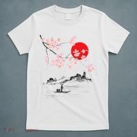 Vintage Cherry Blossom Sakura Japanese Art Sakura T-Shirt thumb 5