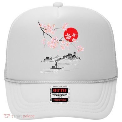 Vintage Cherry Blossom Sakura Japanese Art Sakura Hat
