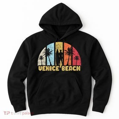 Vintage California Beach Retro Sunset Gift Hoodie