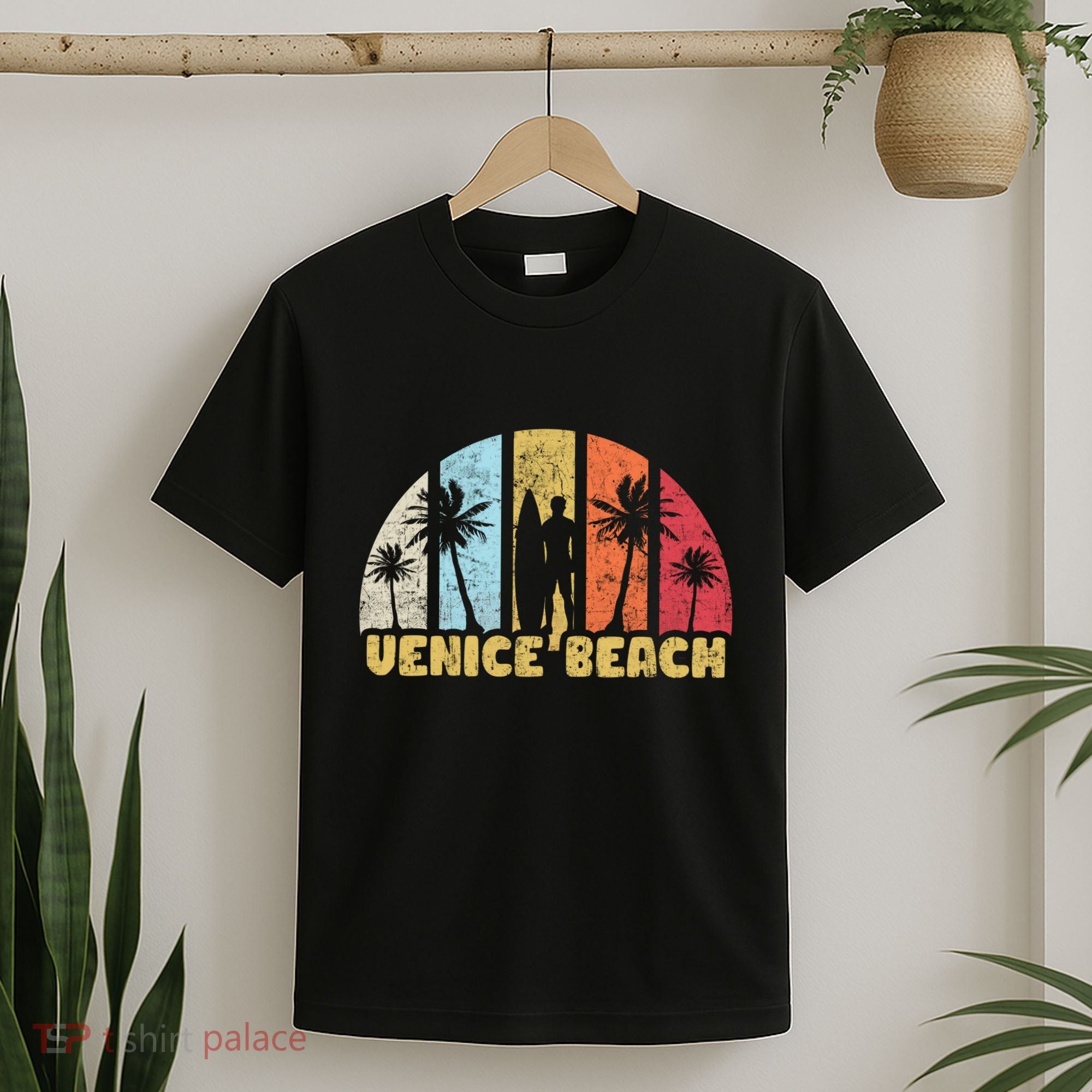 Vintage California Beach Retro Sunset Gift T-Shirt