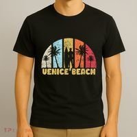 Vintage California Beach Retro Sunset Gift T-Shirt thumb 3
