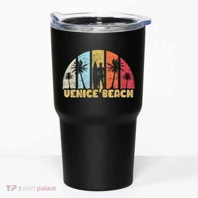 Vintage California Beach Retro Sunset Gift Tumbler