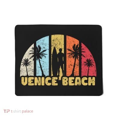 Vintage California Beach Retro Sunset Gift Mousepad