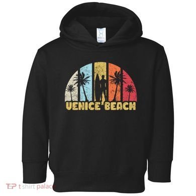 Vintage California Beach Retro Sunset Gift Toddler Hoodie