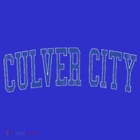 Vintage Culver City Ca Distressed Blue Varsity Style T-Shirt thumb 7
