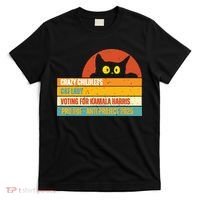 Vintage Childless Cat Ladies For Kamala Harris President 47 T-Shirt thumb 0