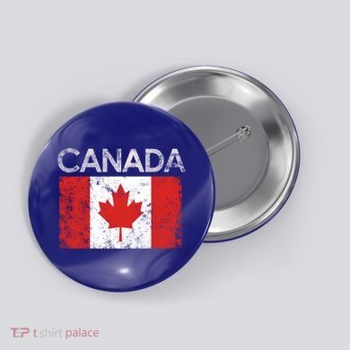 Vintage Canada Canadian Flag Pride Gift Meaningful Gift Button