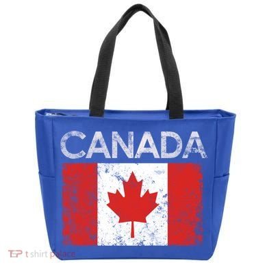 Vintage Canada Canadian Flag Pride Gift Meaningful Gift Tote Bag