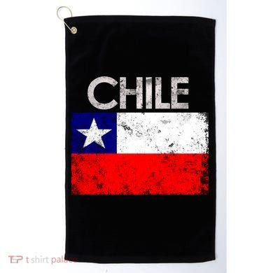 Vintage Chile Chilean Flag Pride Gift Great Gift Golf Towel