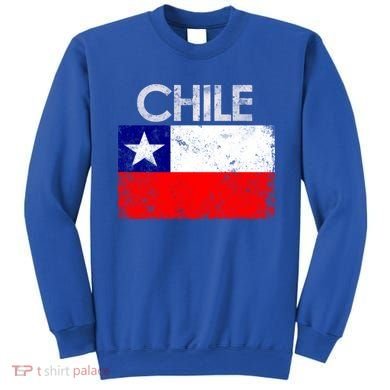 Vintage Chile Chilean Flag Pride Gift Great Gift Sweatshirt