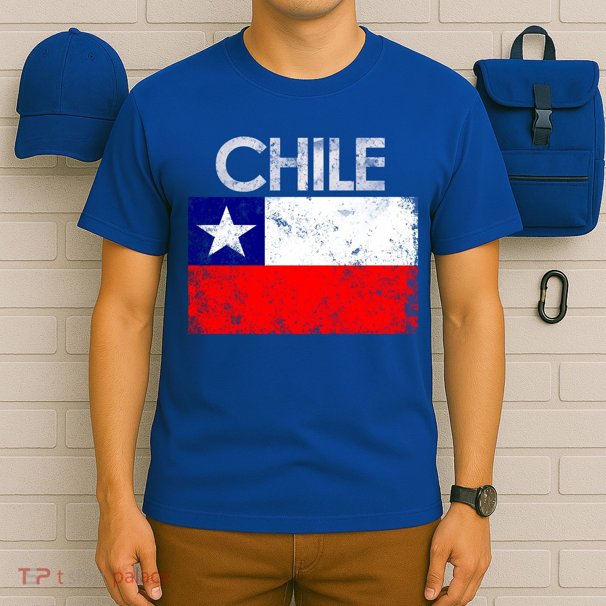 Vintage Chile Chilean Flag Pride Gift Great Gift T-Shirt