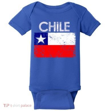 Vintage Chile Chilean Flag Pride Gift Great Gift Baby Bodysuit