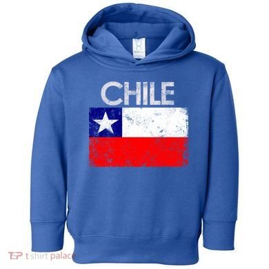 Vintage Chile Chilean Flag Pride Gift Great Gift Toddler Hoodie