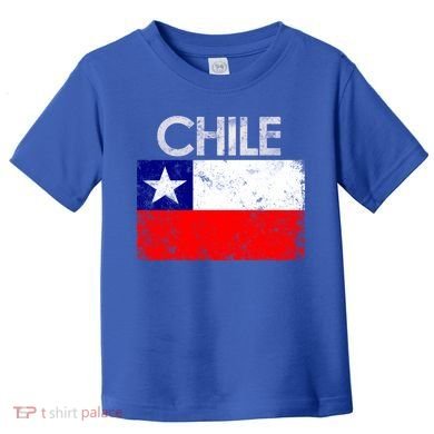Vintage Chile Chilean Flag Pride Gift Great Gift Toddler T-Shirt