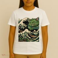 Vintage Catzilla Cat Terror Reigns T-Shirt thumb 4