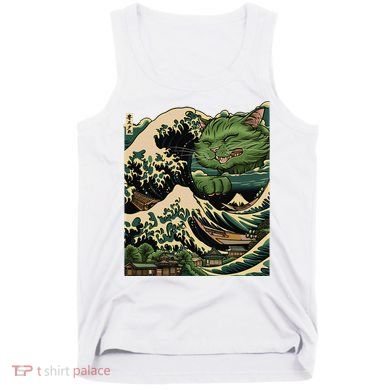 Vintage Catzilla Cat Terror Reigns Tank Top