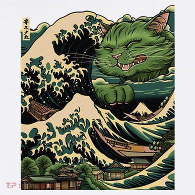 Vintage Catzilla Cat Terror Reigns Women's T-Shirt