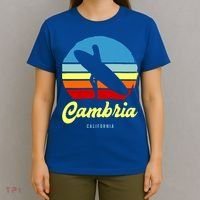 Vintage Cambria California Surf Cute Gift T-Shirt thumb 4