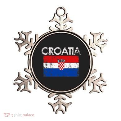Vintage Croatia Croatian Flag Pride Gift Ornament