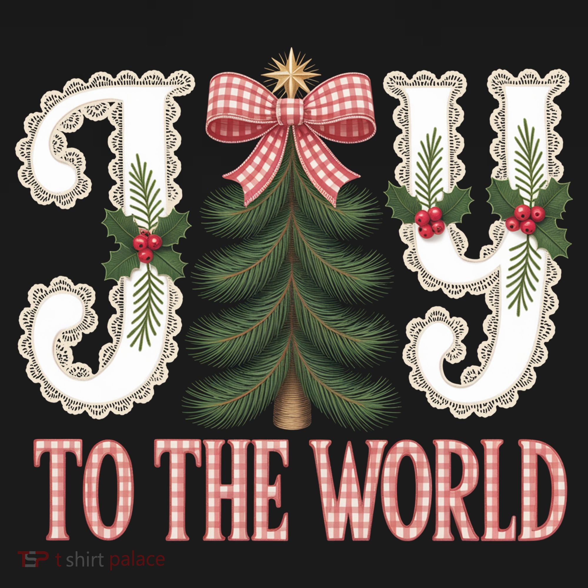 Vintage Cute Christmas Joy To The World Bucket Hat