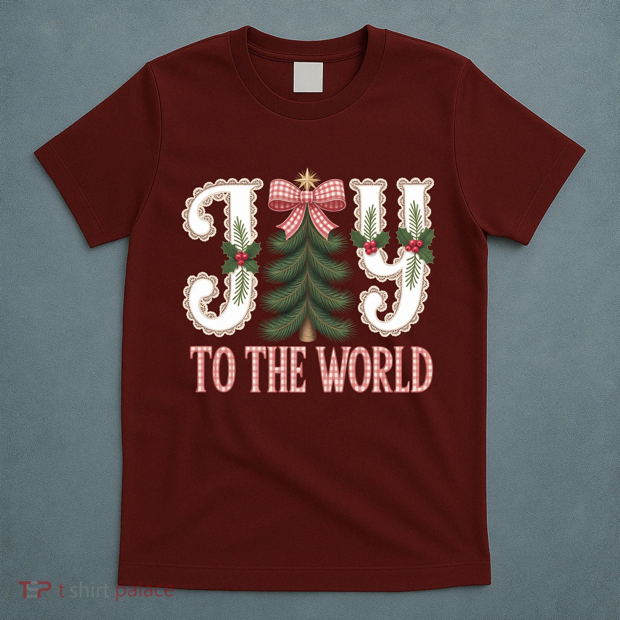 Vintage Cute Christmas Joy To The World T-Shirt