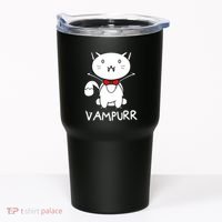 Vampurr Cute Cartoon Vampire Cat Tumbler thumb 0