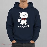 Vampurr Cute Cartoon Vampire Cat Hoodie thumb 0