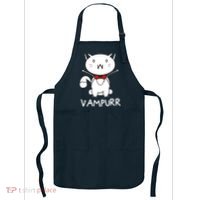 Vampurr Cute Cartoon Vampire Cat Apron thumb 0