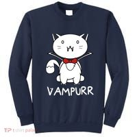 Vampurr Cute Cartoon Vampire Cat Sweatshirt thumb 0