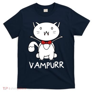 Vampurr Cute Cartoon Vampire Cat T-Shirt