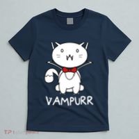 Vampurr Cute Cartoon Vampire Cat T-Shirt thumb 5