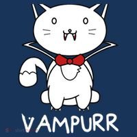 Vampurr Cute Cartoon Vampire Cat T-Shirt thumb 7