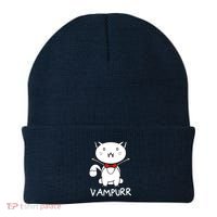 Vampurr Cute Cartoon Vampire Cat Beanie thumb 0