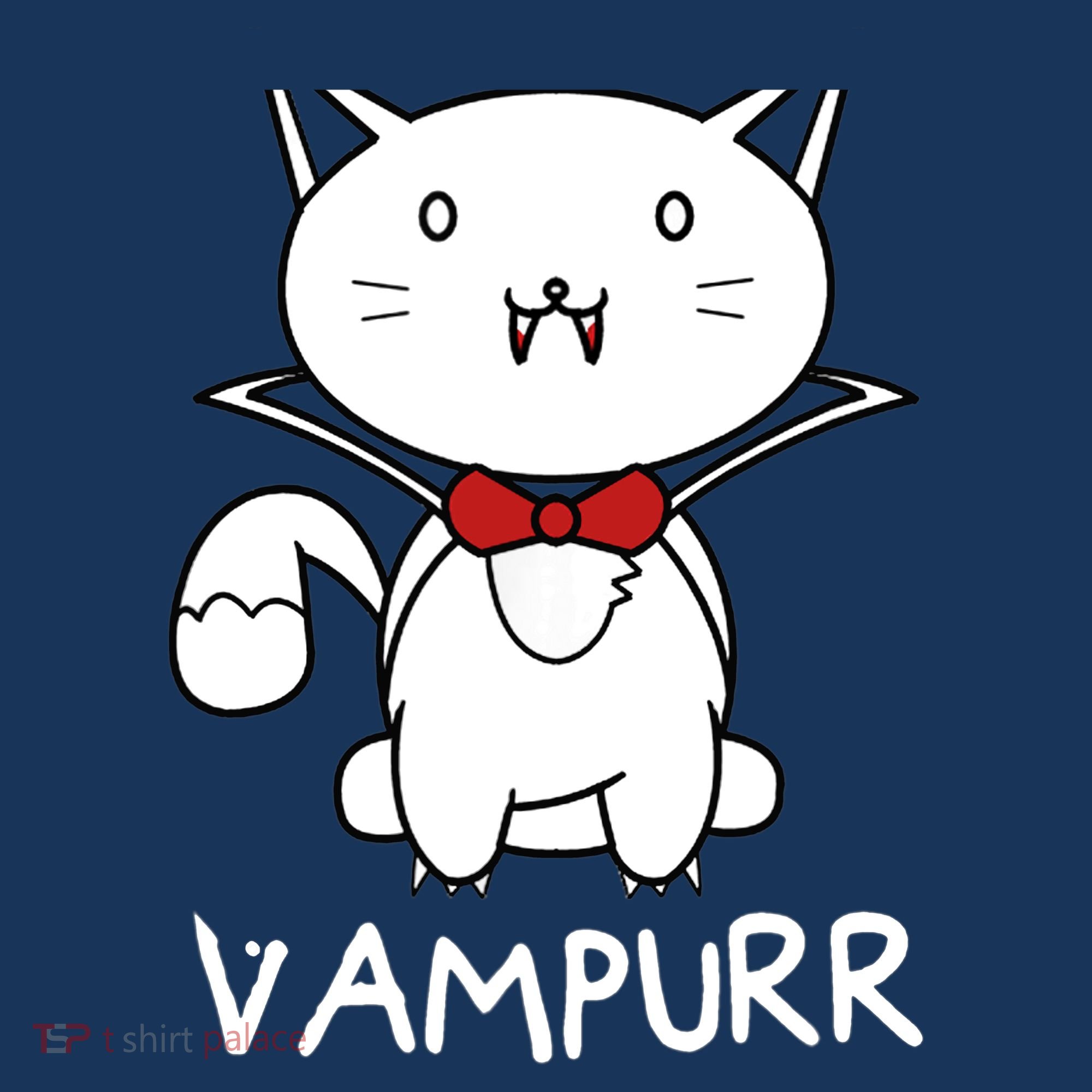 Vampurr Cute Cartoon Vampire Cat Coaster