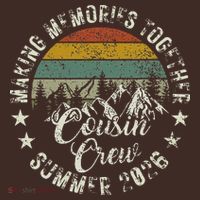 Vintage Cousin Crew Making Memories Together Summer 2026 T-Shirt thumb 7
