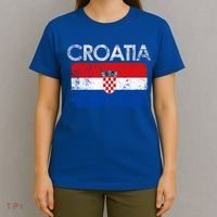 Vintage Croatia Croatian Flag Pride Great Gift T-Shirt thumb 4