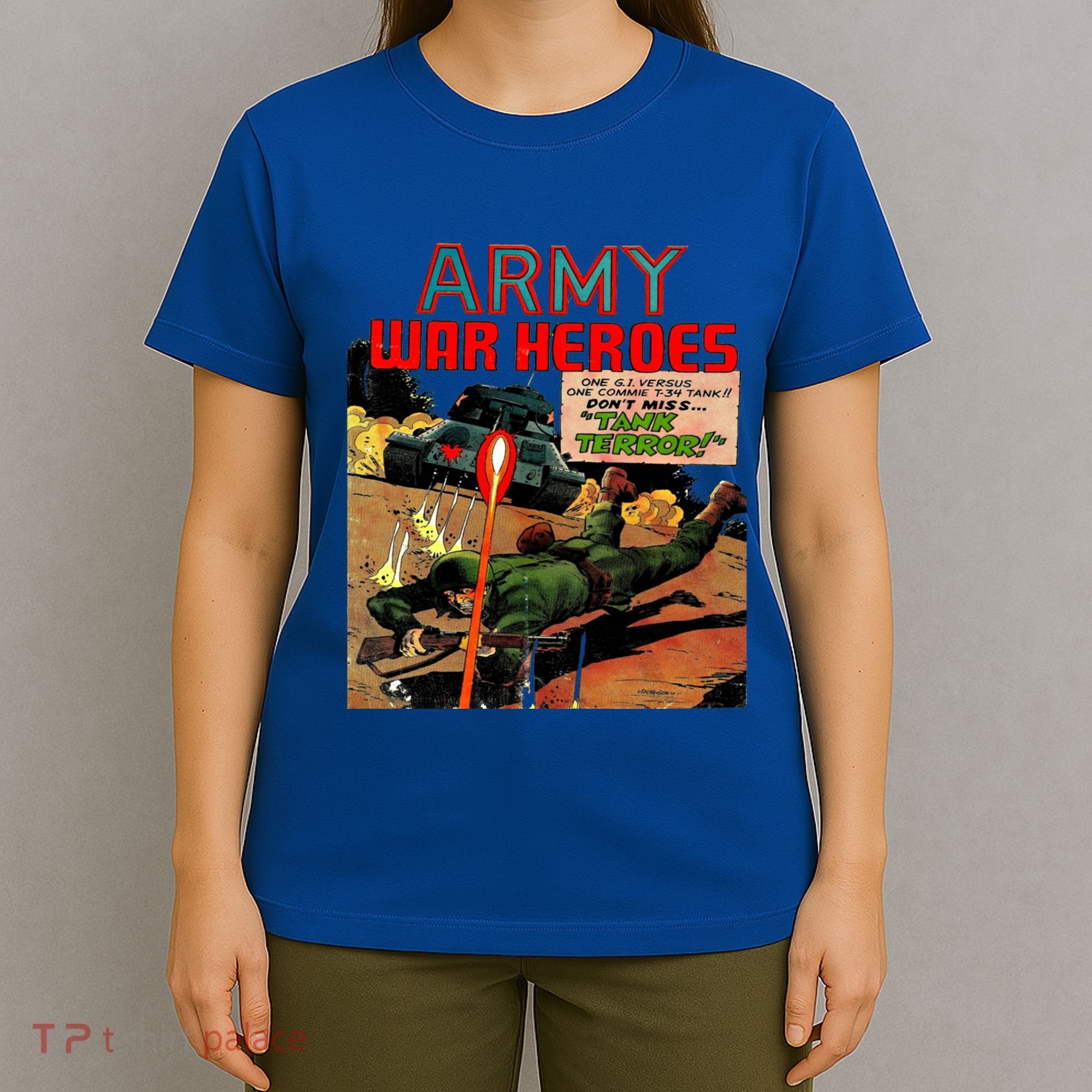 Vintage Comic Cover Title Honor The Brave Army War Heroes Gift T-Shirt
