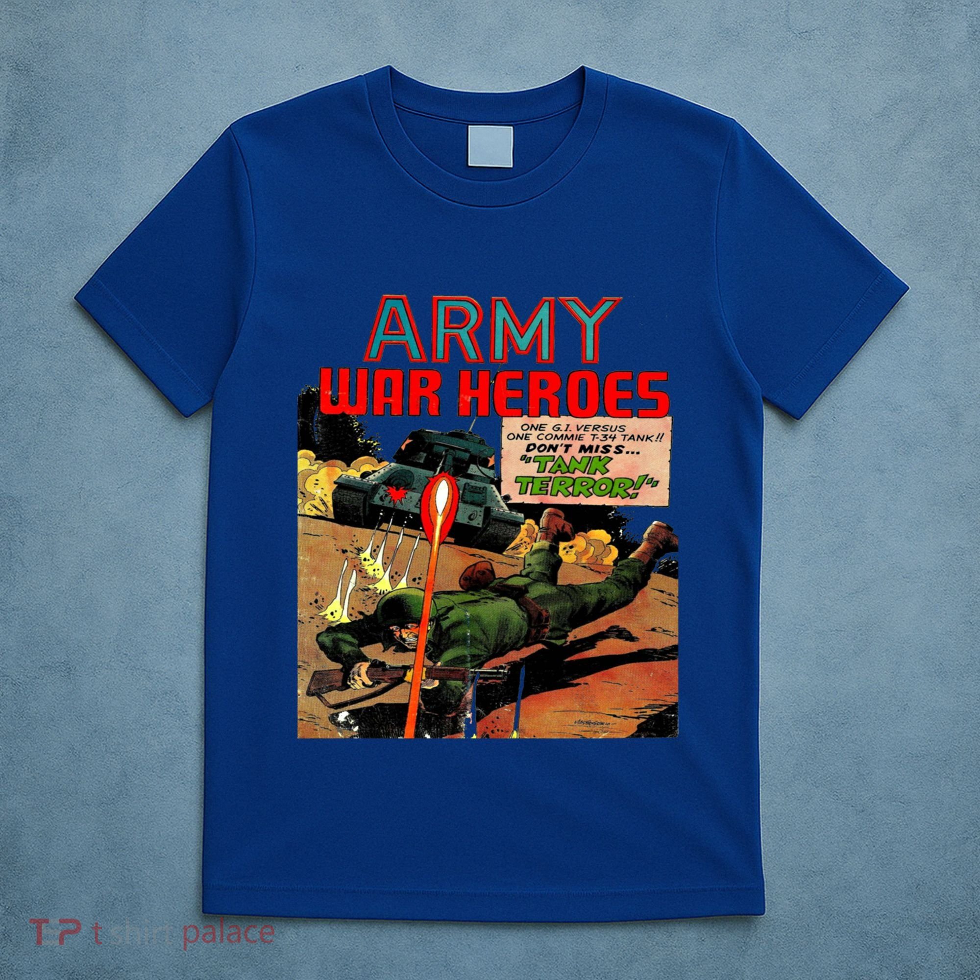 Vintage Comic Cover Title Honor The Brave Army War Heroes Gift T-Shirt
