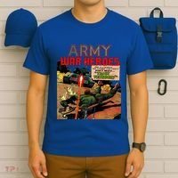 Vintage Comic Cover Title Honor The Brave Army War Heroes Gift T-Shirt thumb 6