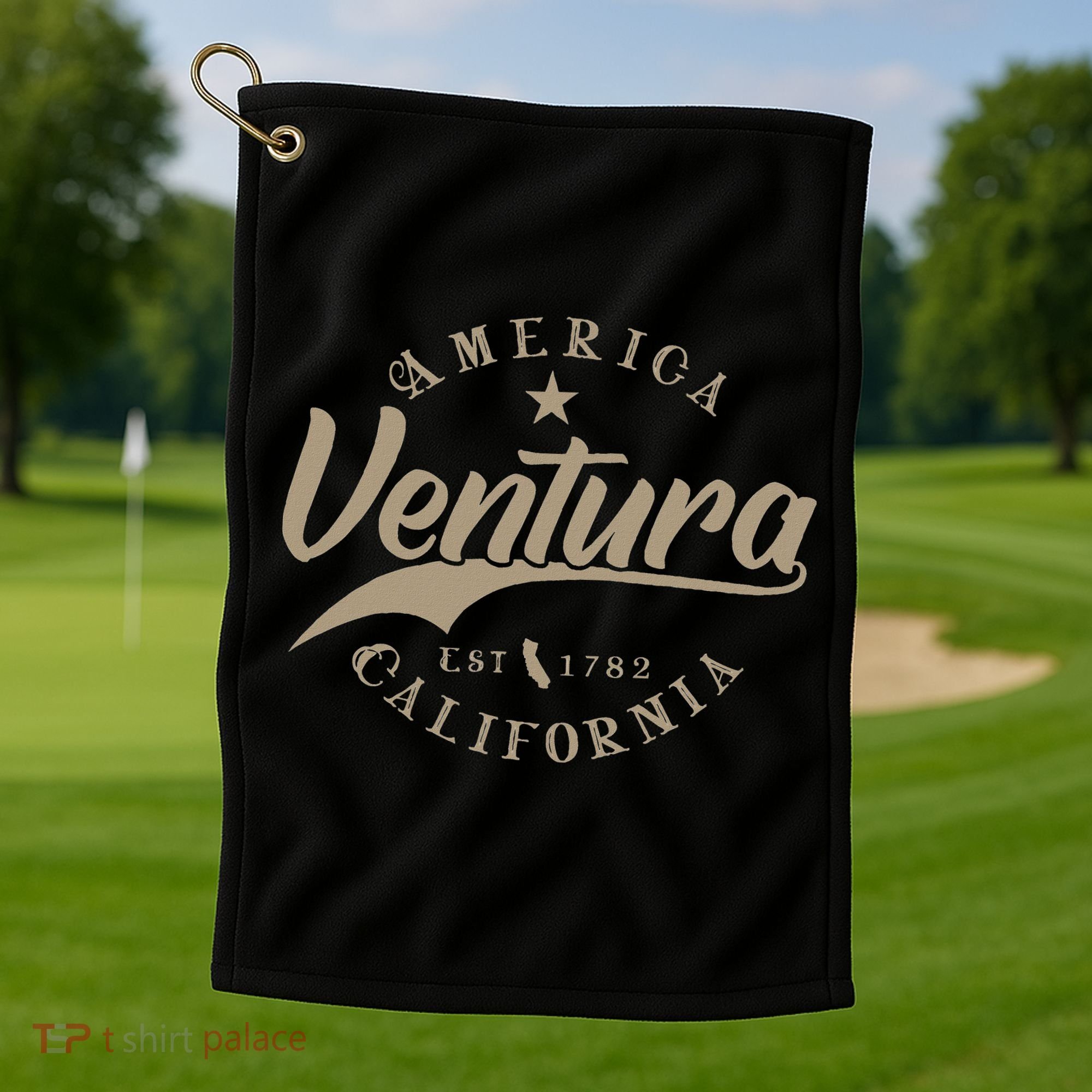 Ventura Ca California Golf Towel
