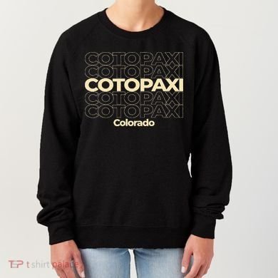 Vintage Cotopaxi Colorado Repeating Text Women's Sweatshirt